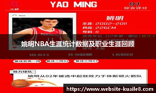 姚明NBA生涯统计数据及职业生涯回顾