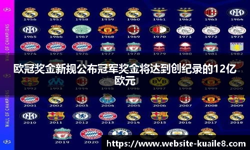 欧冠奖金新规公布冠军奖金将达到创纪录的12亿欧元